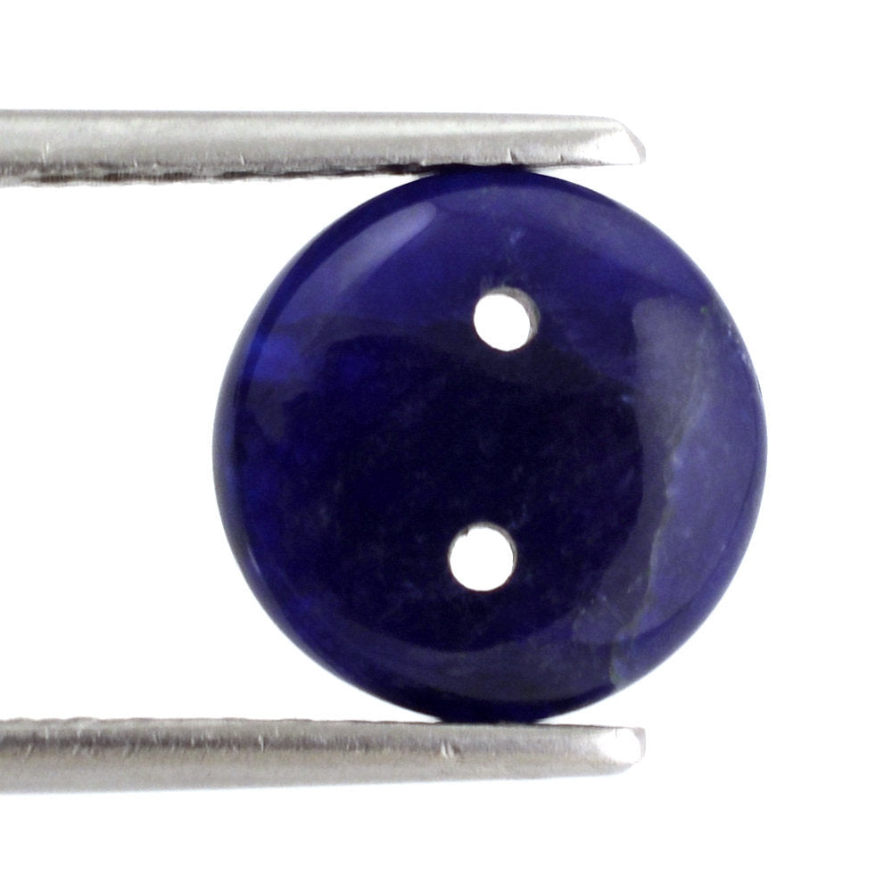 SODALITE LENTIL ROUND (FULL DRILL 1MM) 10MM 2.12 Cts.