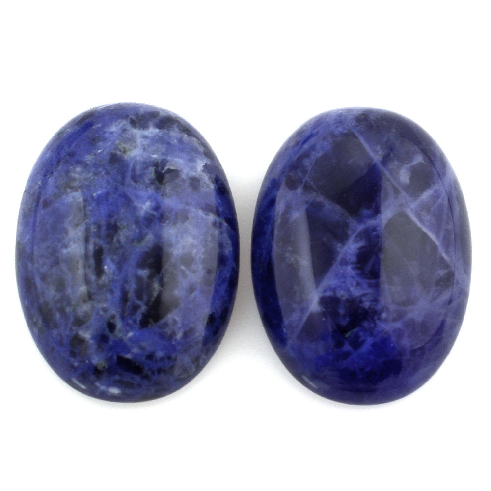 SODALITE OVAL CAB 25X18MM 22.77 Cts.