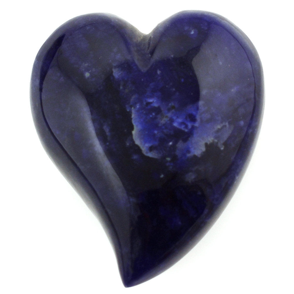 SODALITE PUFFY HEART SACRED (HALF DRILL 1MM) (DES#132) 28X23MM 45.80 Cts.