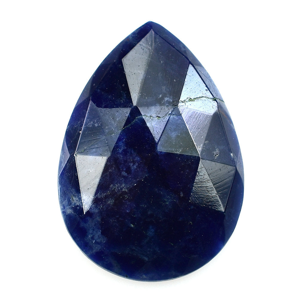 SODALITE ROSE CUT PEAR CAB 20X14MM 6.29 Cts.