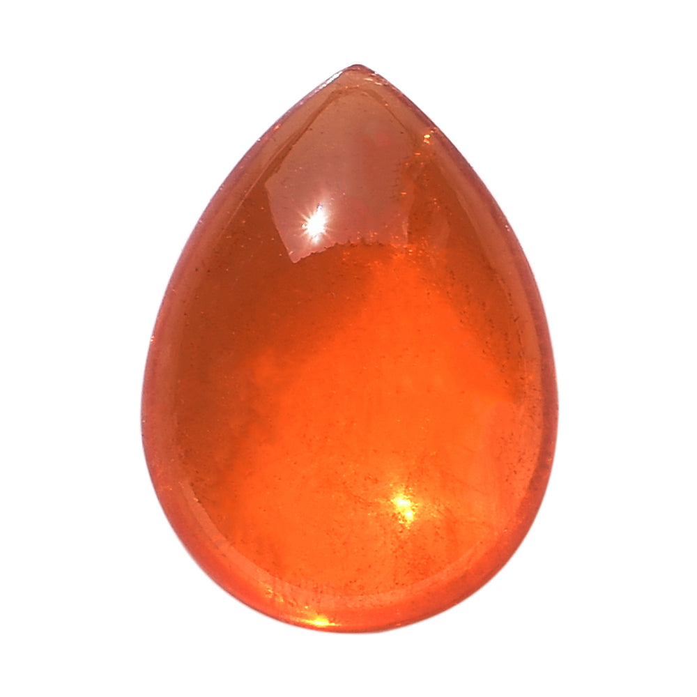 SPESSARITE PLAIN PEAR CAB (A/MILKY) 15.50X11.30 MM 8.93 Cts.