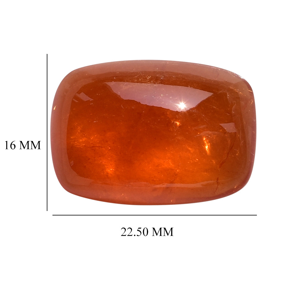 SPESSARITE PLAIN CUSHION CAB (AA/MILKY) 22.50X16.00 MM 33.05 Cts.