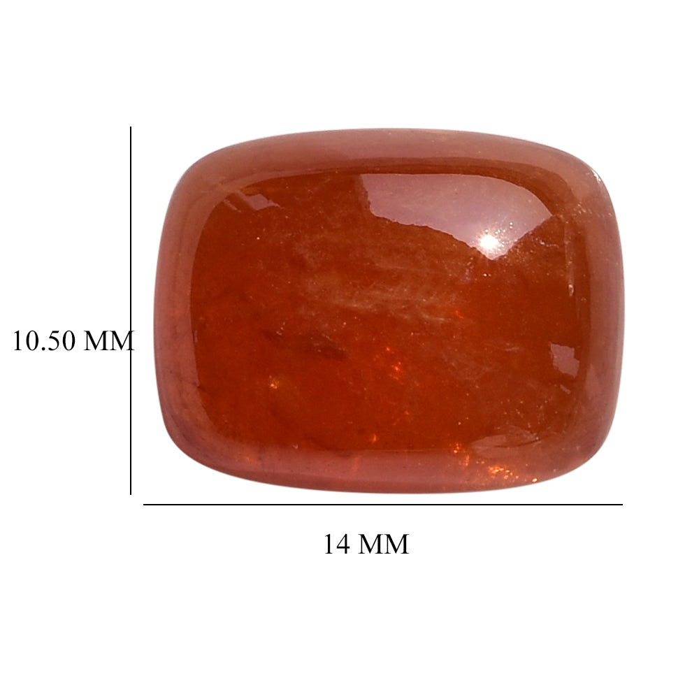 SPESSARITE PLAIN CUSHION CAB (AA/MILKY) 14.00X10.50 MM 11.13 Cts.