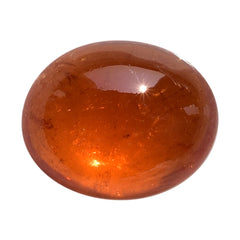 SPESSARITE PLAIN OVAL CAB (AA/MILKY) 12.00X9.50 MM 6.12 Cts.