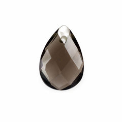 SMOKY QUARTZ BRIOLETTE PEAR (FULL DRILL) 12X8MM 1.90 Cts.