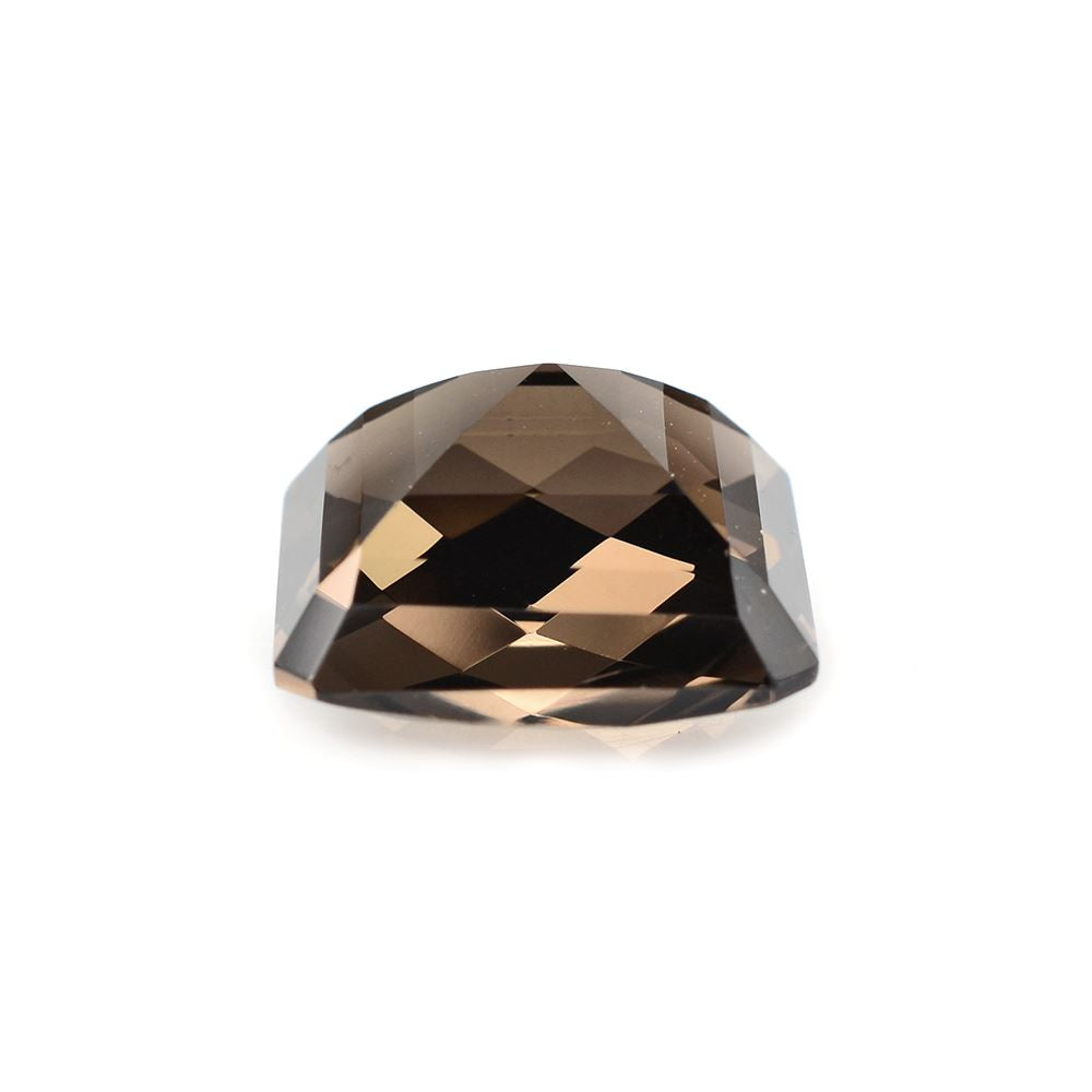 SMOKY QUARTZ CHECKER CUT SQUARE-OCTAGON 14MM 11.94 Cts.