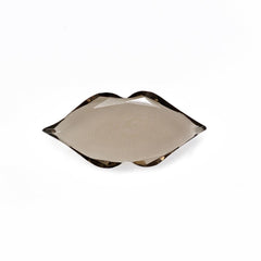 SMOKY QUARTZ BOTH SIDE TABLE CUT LIPS 24X11MM 6.96 Cts.