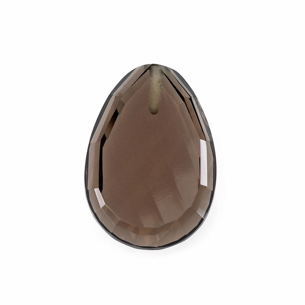 SMOKY QUARTZ CONCAVE PLATE (HALF DRILL) 14X10MM 4.43Cts.