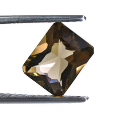 SMOKY QUARTZ OCTAGON RADIANT CUT WITH OCTAGON TABLE (DES#1) 10X8MM 2.94 Cts.