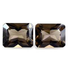 SMOKY QUARTZ OCTAGON RADIANT CUT WITH OCTAGON TABLE (DES#1) 10X8MM 2.94 Cts.