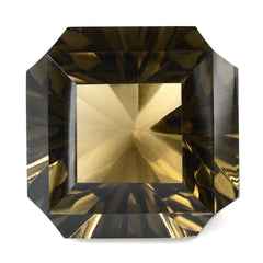 SMOKY QUARTZ ASCHER CONCAVE CUT SQUARE-OCTAGON (DES#138) (MEDIUM) 12.87 Cts.