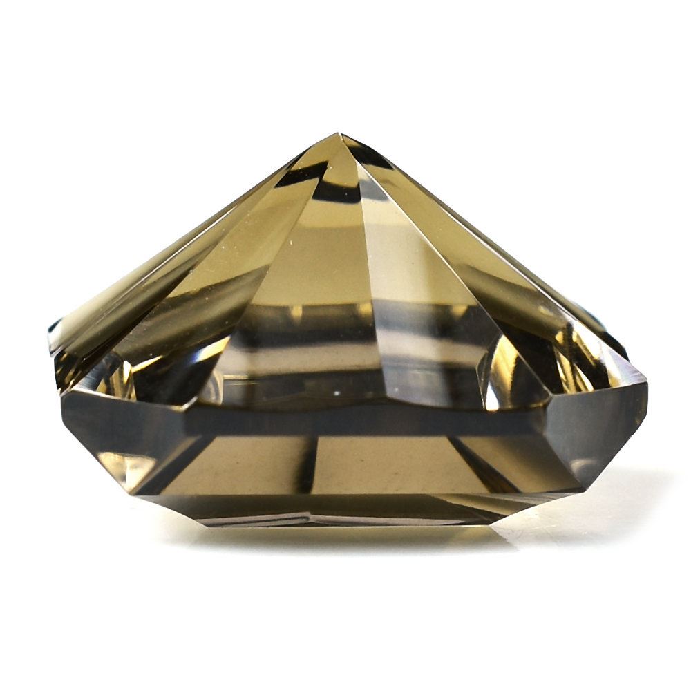 SMOKY QUARTZ ASCHER CONCAVE CUT SQUARE-OCTAGON (DES#138) (MEDIUM) 12.87 Cts.