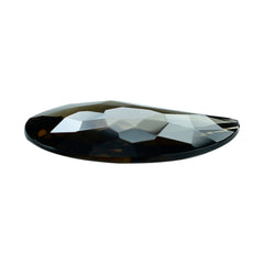 SMOKY QUARTZ IRREGULAR CUT BRIOLETTE CARVED MANGO SHAPE (DES#157) (MEDIUM) 20X14MM 6.18 Cts.