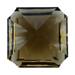 SMOKY QUARTZ ASSCHER CUT SQUARE-OCTAGON (DES#139) 15MM 14.05 Cts.