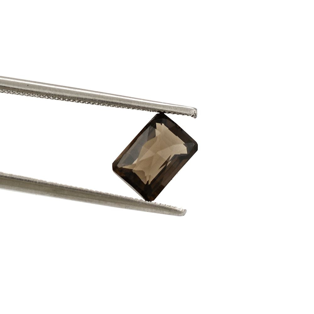 SMOKY QUARTZ ROSE CUT OCTAGON 7X5MM 1.10 Cts.