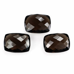 SMOKY QUARTZ BRIOLETTE CUSHION 16X12MM 9.33 Cts.