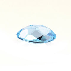 SWISS BLUE TOPAZ CHECKER CUT OVAL 5X3MM 0.30 Cts.