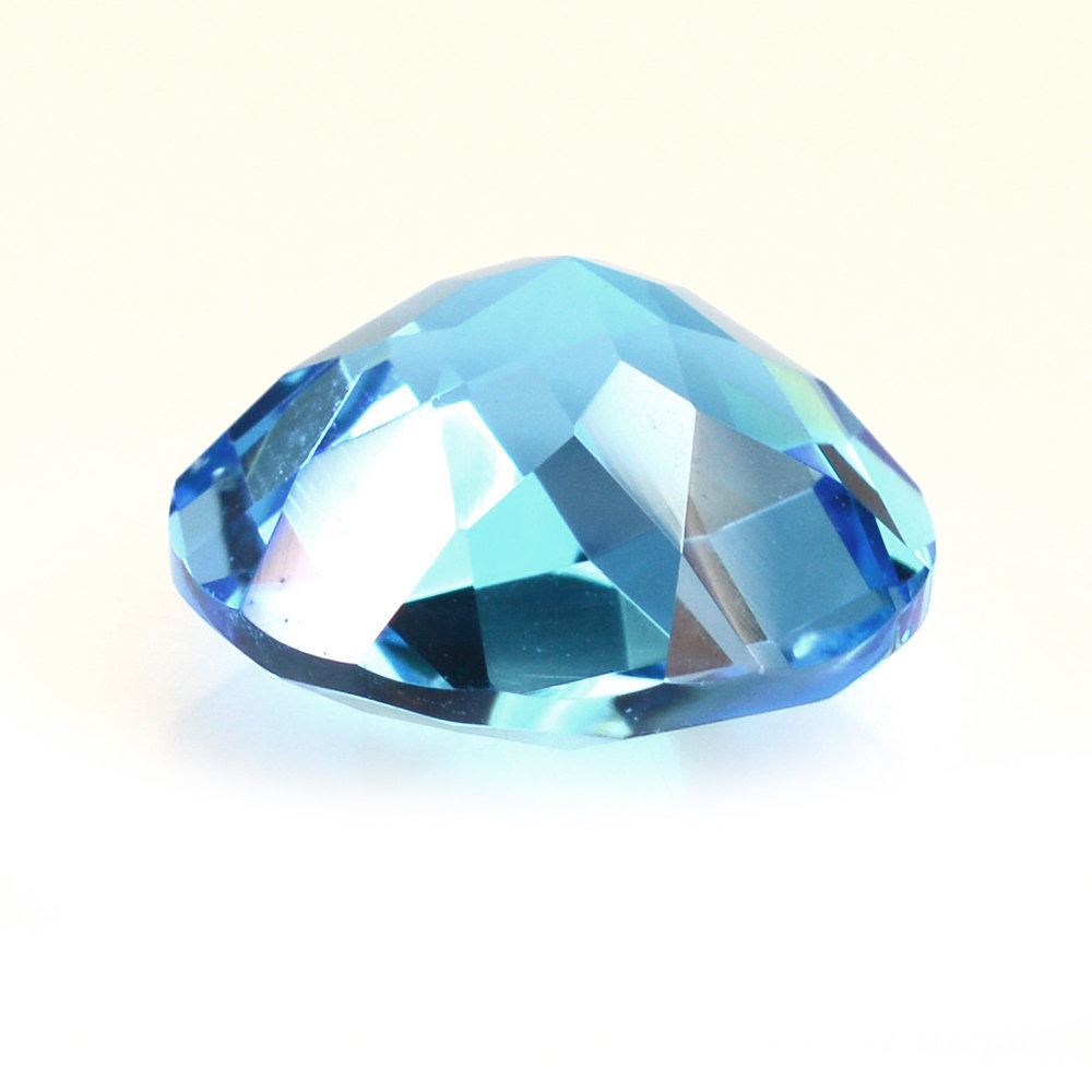 SWISS BLUE TOPAZ CHECKER CUT ROUND 10MM 4.20 Cts.