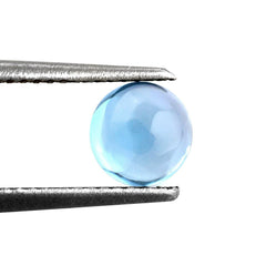 SWISS BLUE TOPAZ ROUND CAB 6MM 1.13 Cts.