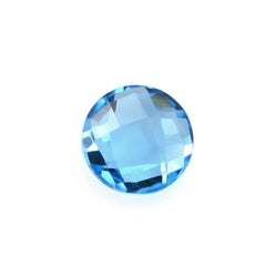 SWISS BLUE TOPAZ BRIOLETTE ROUND 5MM 0.67 Cts.