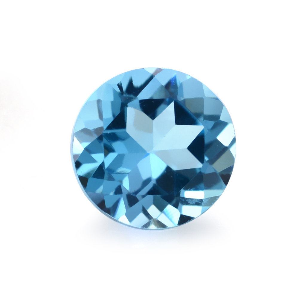 SWISS BLUE TOPAZ CUT ROUND (LITE) 6.50MM 1.45 Cts.