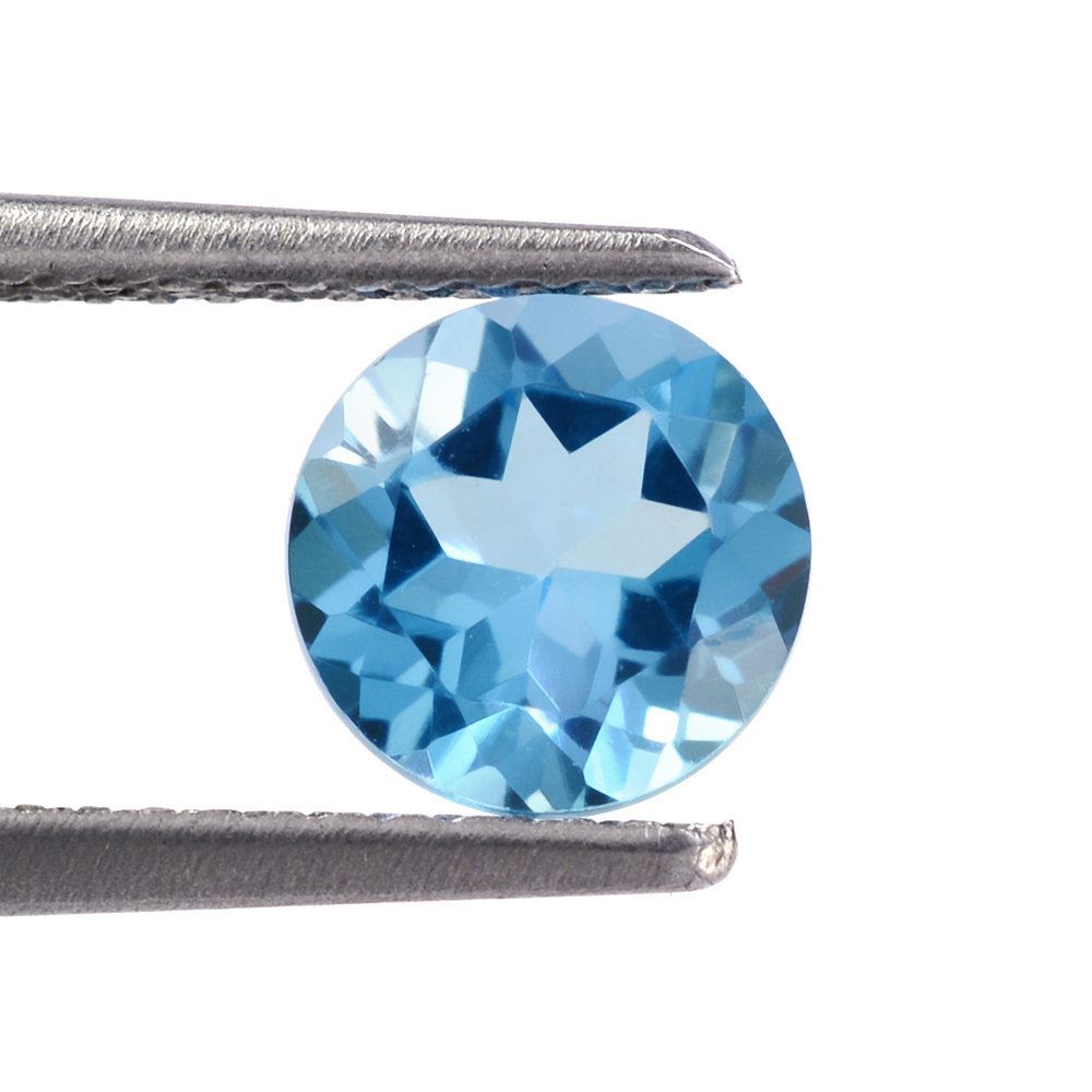 SWISS BLUE TOPAZ CUT ROUND (LITE) 6.50MM 1.45 Cts.