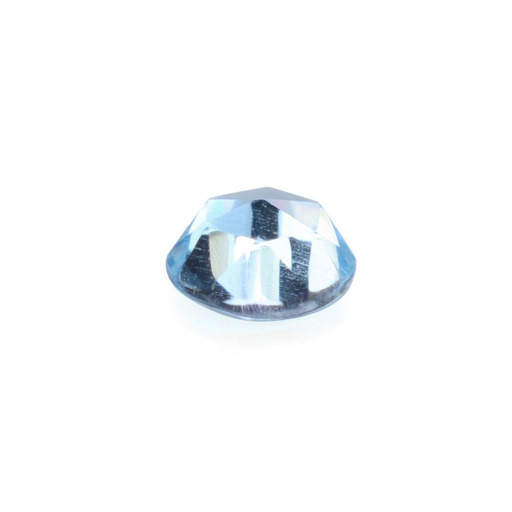 SWISS BLUE TOPAZ ROSE CUT ROUND CAB 3MM (BLUE/CLEAN) 0.11 Cts.