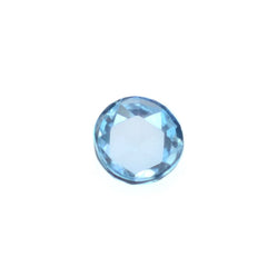 SWISS BLUE TOPAZ ROSE CUT ROUND CAB 3MM (BLUE/CLEAN) 0.11 Cts.