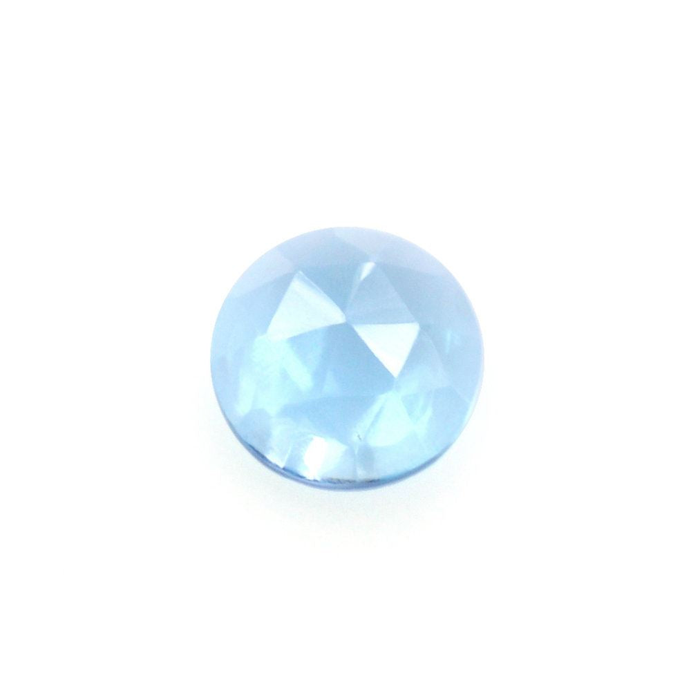 SWISS BLUE TOPAZ ROSE CUT ROUND 4MM 0.27 Cts.