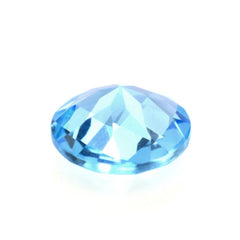 SWISS BLUE TOPAZ CHECKER CUT ROUND 7MM 1.54 Cts.