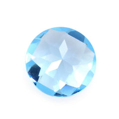 SWISS BLUE TOPAZ CHECKER CUT ROUND 7MM 1.54 Cts.