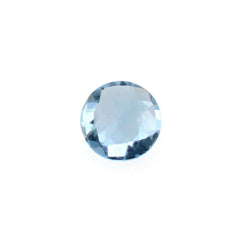 SWISS BLUE TOPAZ CHECKER CUT ROUND 3MM 0.15 Cts.