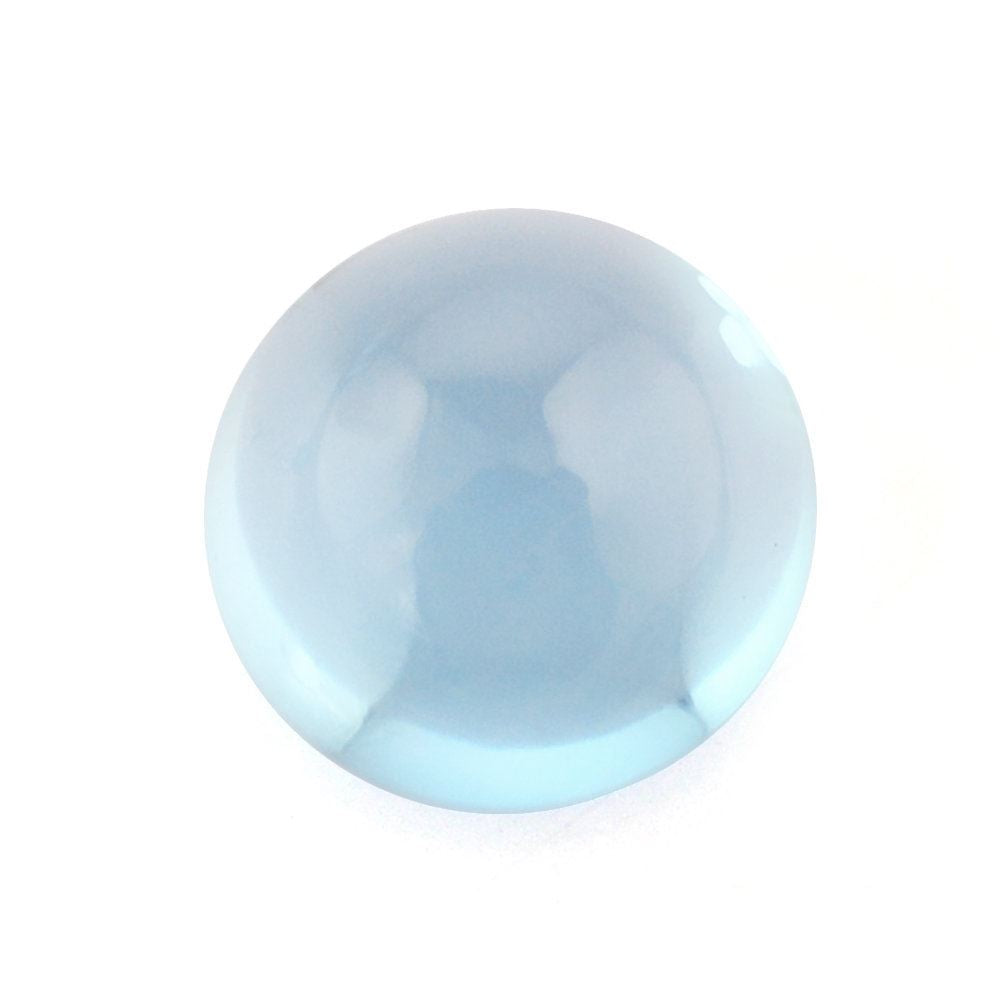 SWISS BLUE TOPAZ ROUND CAB (BABY) (SI) 6MM 1.40 Cts.