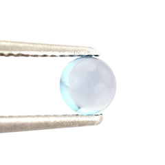 SWISS BLUE TOPAZ ROUND CAB 4.50MM 0.43 Cts.
