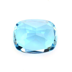 SWISS BLUE TOPAZ CUT CUSHION (LITE) 10X8MM 3.60 Cts.