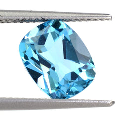 SWISS BLUE TOPAZ CUT CUSHION (LITE) 10X8MM 3.60 Cts.