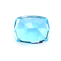 SWISS BLUE TOPAZ STEP CUT CUSHION 10X8MM 3.53 Cts.