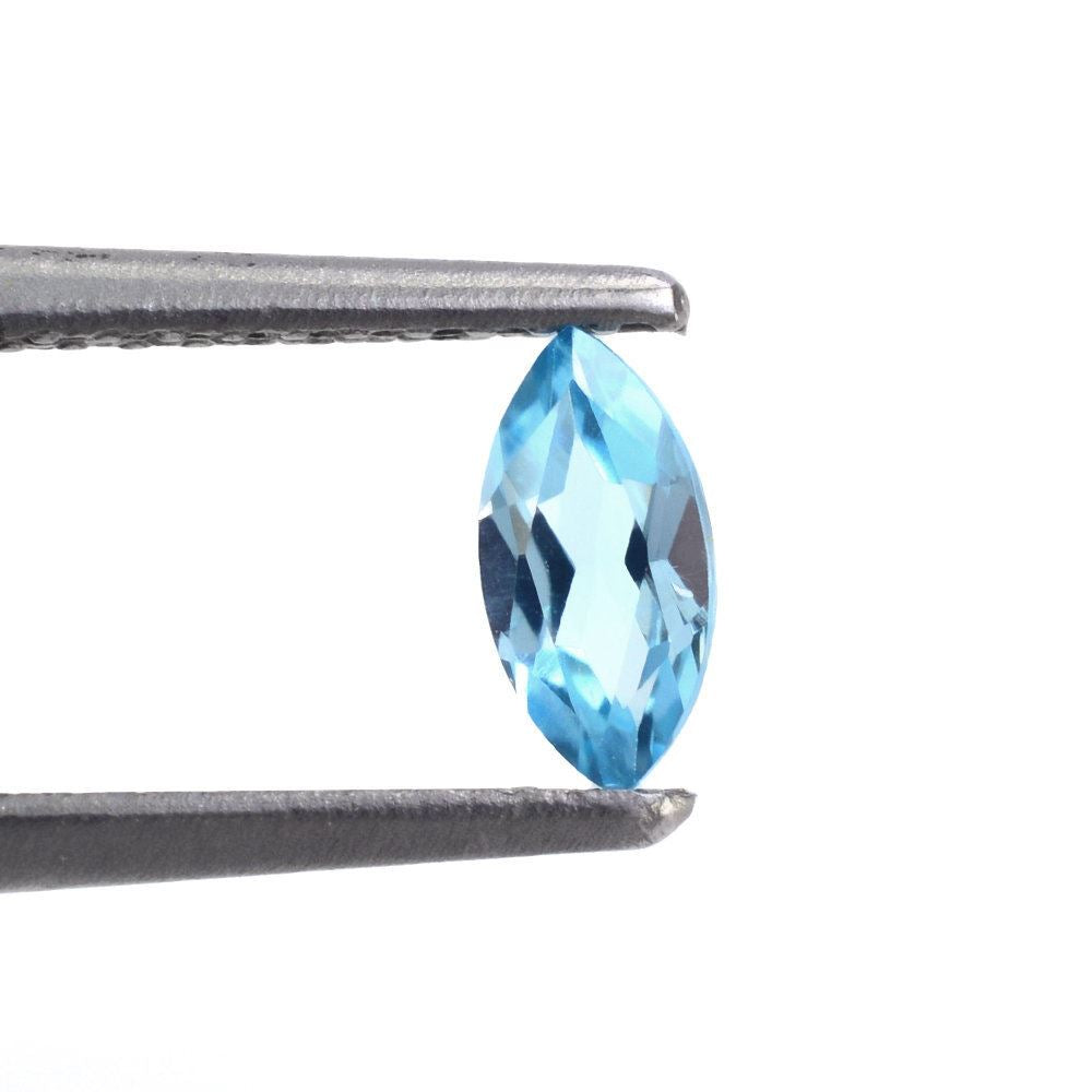 SWISS BLUE TOPAZ CUT MARQUISE 6X3MM 0.28 Cts.