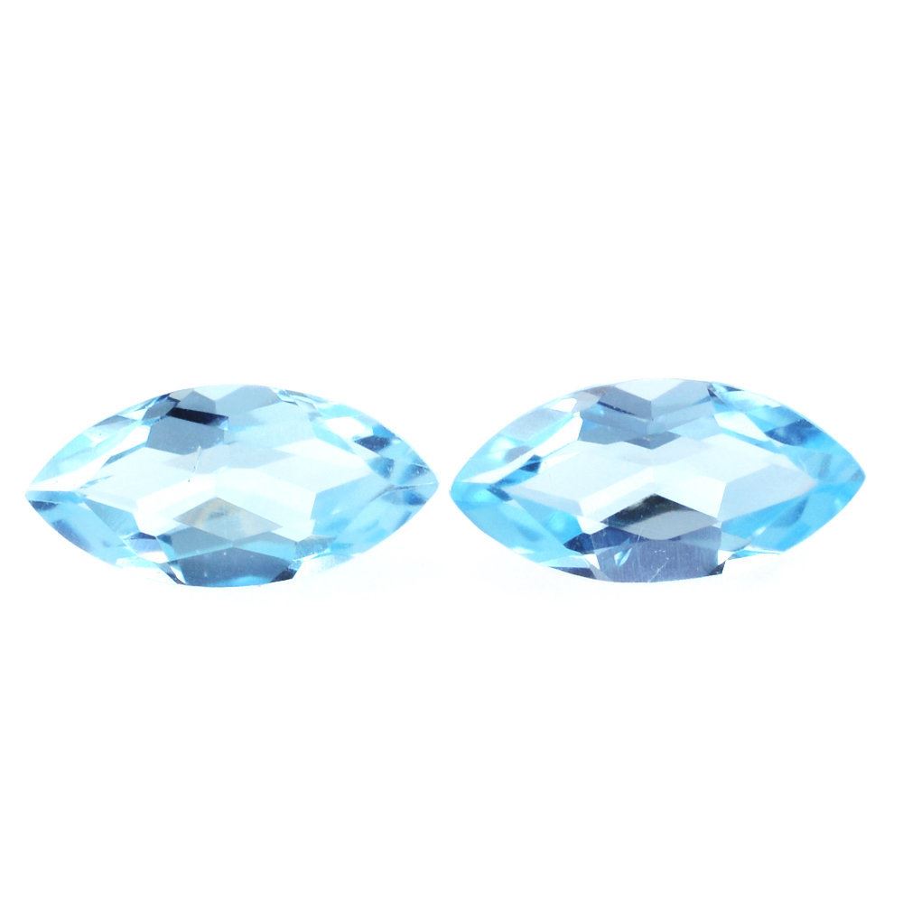 SWISS BLUE TOPAZ CUT MARQUISE 6X3MM 0.28 Cts.