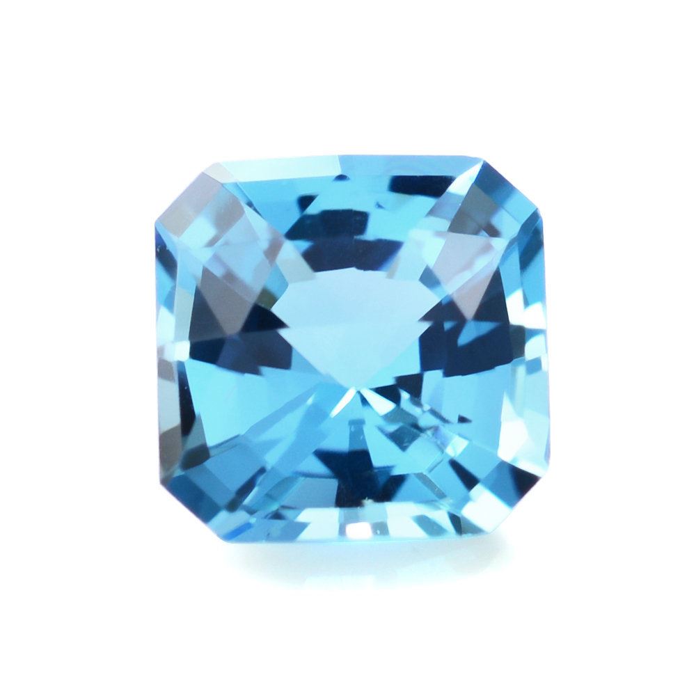 SWISS BLUE TOPAZ ROSE CUT SQUARE - OCTAGON IIND 6MM 1.18 Cts.