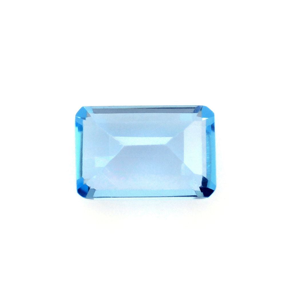 SWISS BLUE TOPAZ CUT OCTAGON 6X4MM 0.67 Cts.