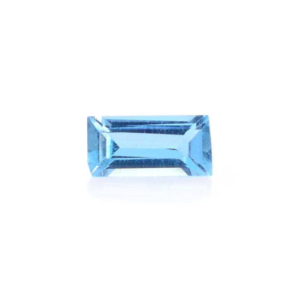 SWISS BLUE TOPAZ CUT BAGUETTE 3.80X1.90MM 0.15 Cts.