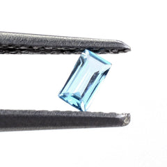 SWISS BLUE TOPAZ CUT BAGUETTE 4X2MM 0.10 Cts.