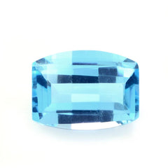 SWISS BLUE TOPAZ BAR CUT BARREL (DES#128) 8X6MM 1.91 Cts.