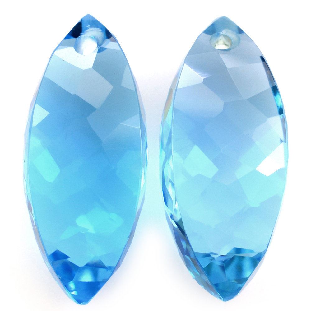 SWISS BLUE TOPAZ MARQUISE CHOPASA (FULL DRILL) (DES#12) 16X7MM 7.63 Cts.