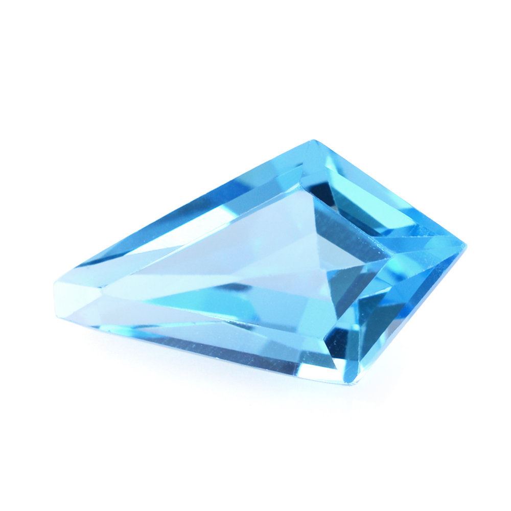 SWISS BLUE TOPAZ CUT KITE SHAPE FANCY 10X6MM 1.30 Cts.