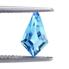 SWISS BLUE TOPAZ CUT KITE SHAPE FANCY 10X6MM 1.30 Cts.