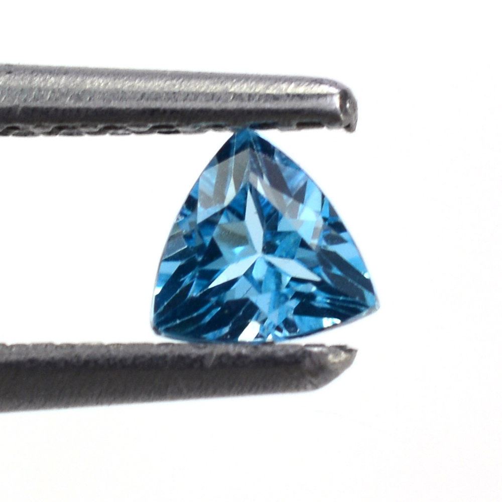 SWISS BLUE TOPAZ CUT TRILLION 3.50MM 0.21 Cts.