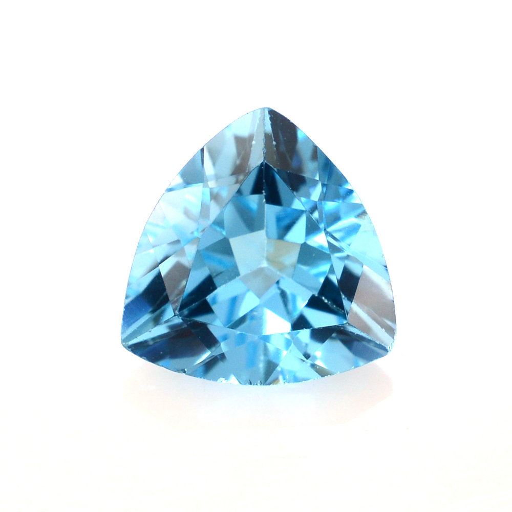 SWISS BLUE TOPAZ CUT TRILLION 7MM 1.18 Cts.