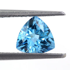 SWISS BLUE TOPAZ CUT TRILLION 7MM 1.18 Cts.